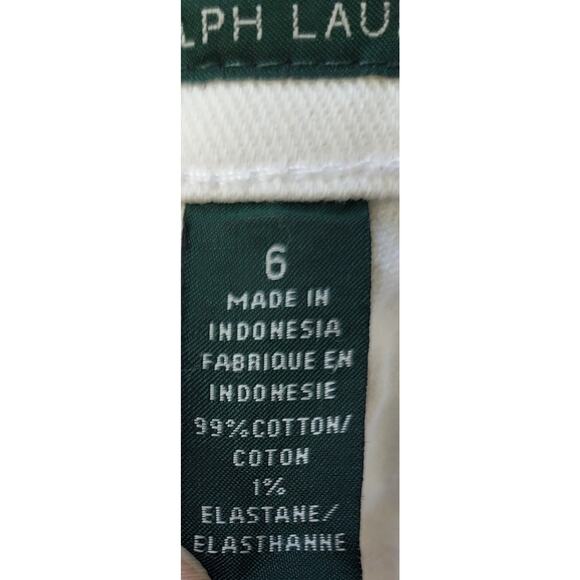 LRL Ralph Lauren Mid Rise Classic Straight Jeans Women's Size 6 White - Picture 13 of 15